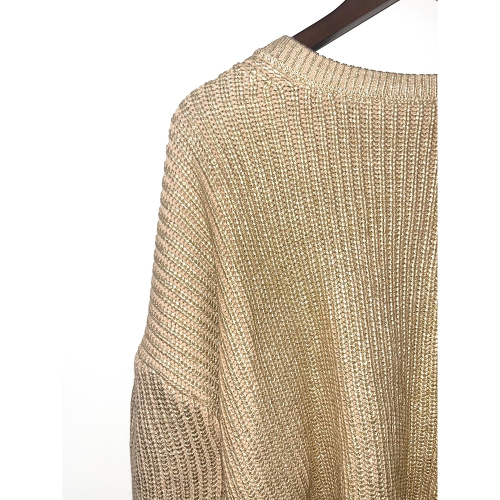 Kika Vargas x Target Metallic Gold‎ Back Tie Limited Edition Sweater Women's | L - Picture 2 of 15